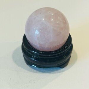 Rose Quartz 1” Sphere with Stand